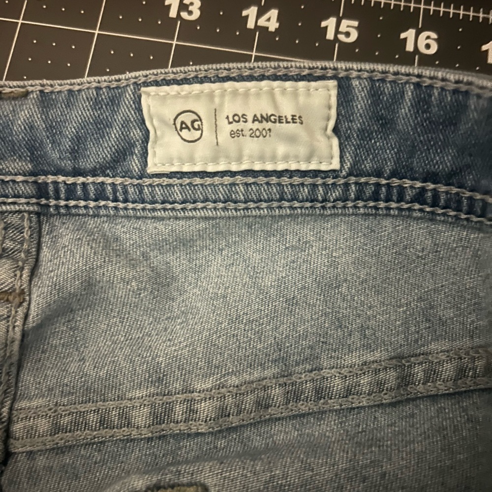 AG Adriano Goldschmied Light Blue Men's Straight Jeans - Picture 6 of 9